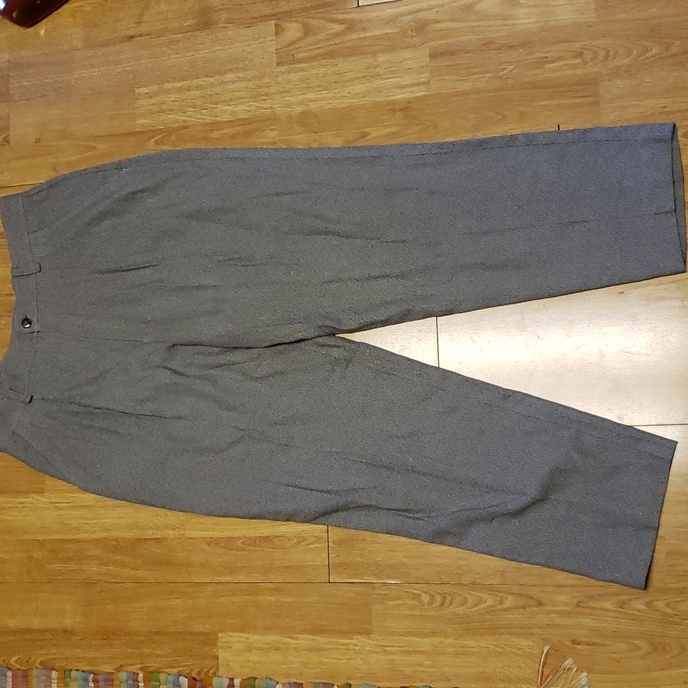 Vintage Gray pleated pants with tapered ankle size 12